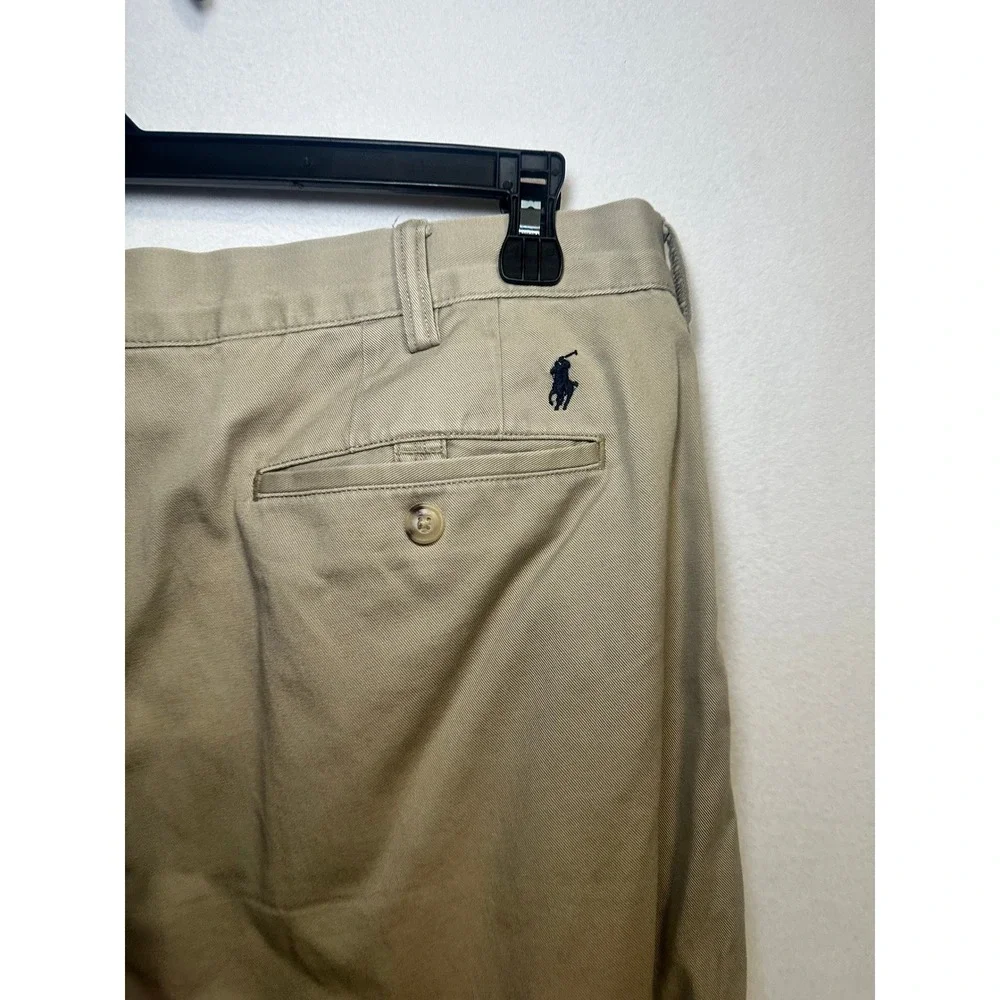 Polo Ralph‎ Lauren Classic Cotton Twill Chino Pants Mens 36x30 Khaki Tan
